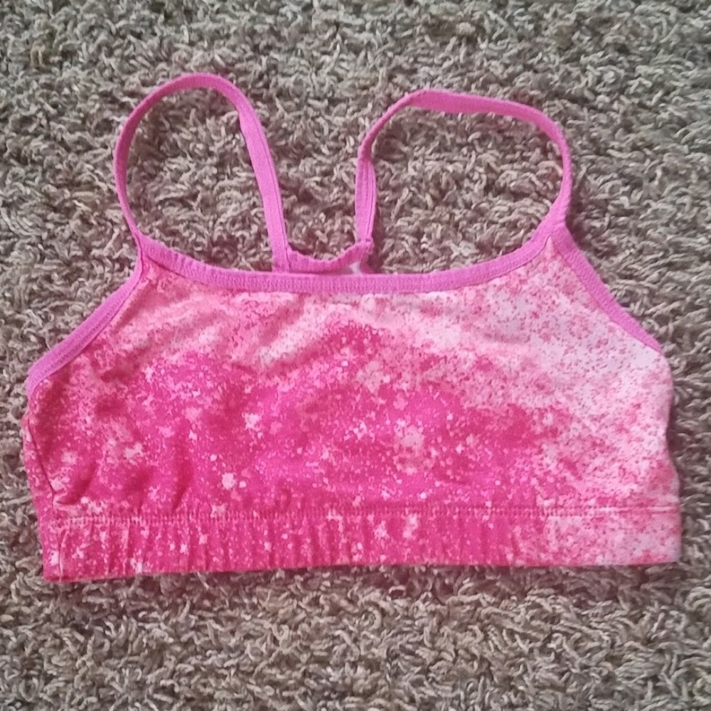 Pink non padded bra